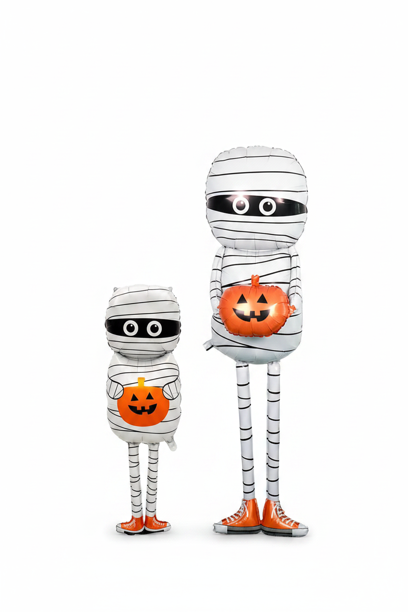 1PC Halloween Mummy Pumpkin Balloon – Spooky Party Decor