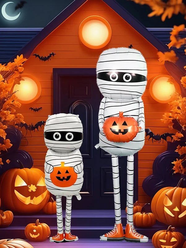 1PC Halloween Mummy Pumpkin Balloon – Spooky Party Decor
