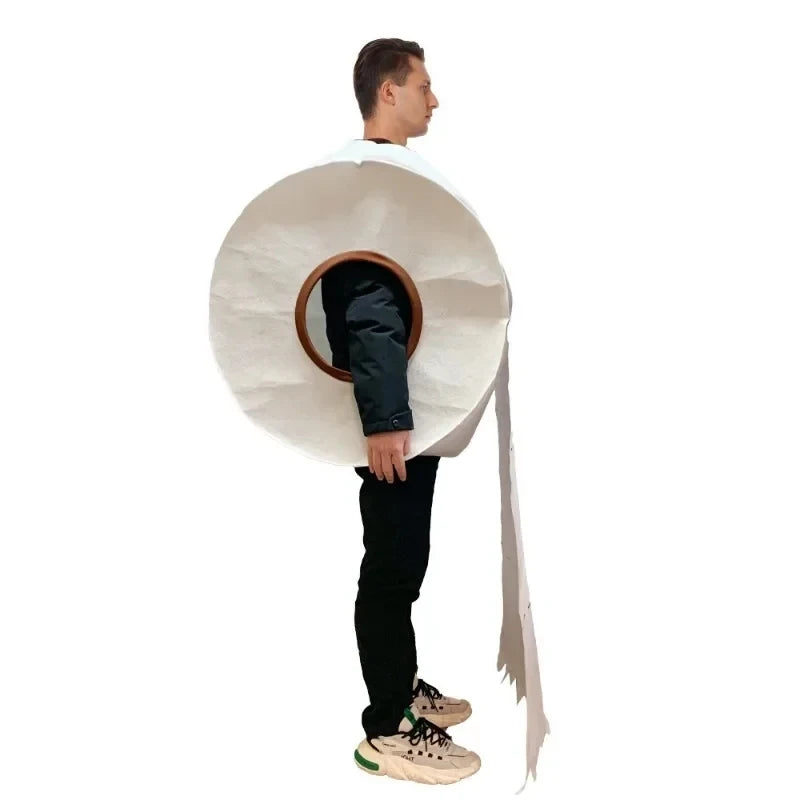 Halloween Couple Spoof Toilet Paper Makeup Stage Performance Cosplay - view 3