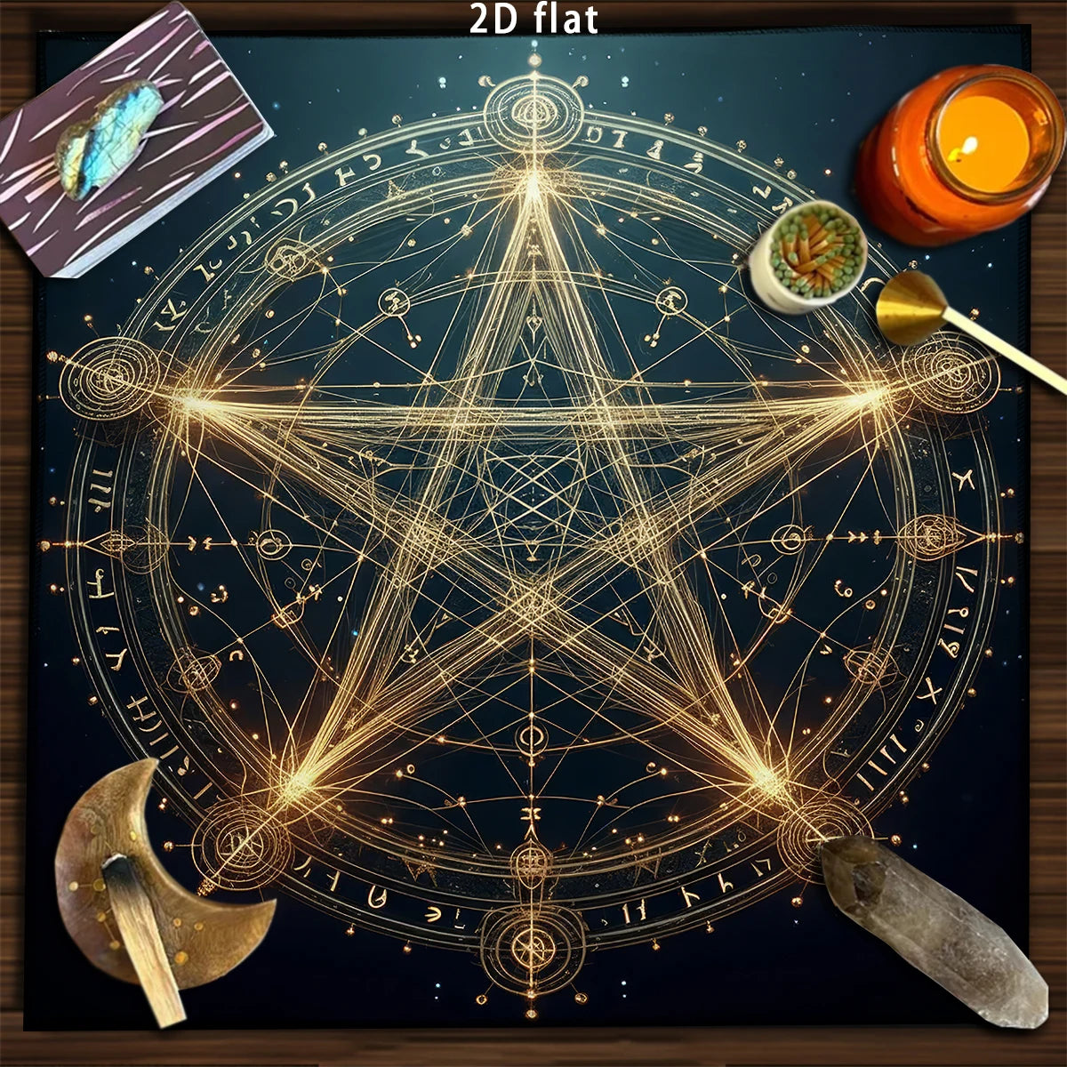 Sun & Moon Celestial Tarot Altar Cloth