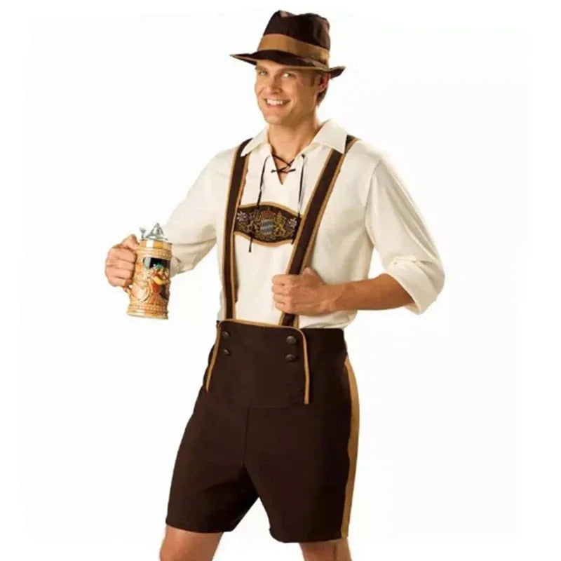 Couples Oktoberfest Costume Parade Tavern Bartender Waitress Outfit Cosplay Halloween Carnival Party Fancy