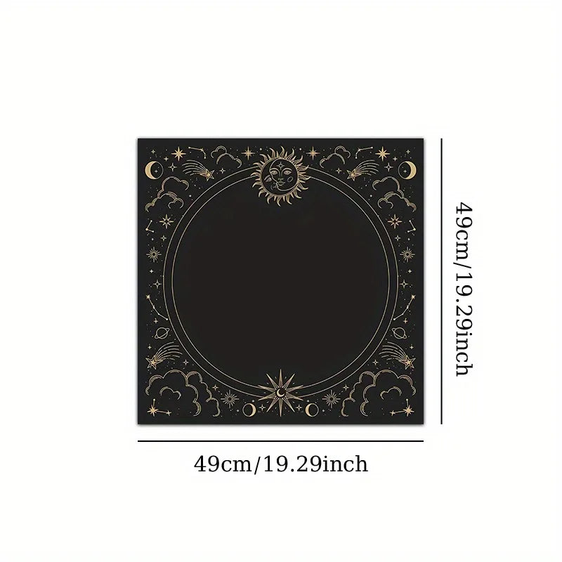 Sun & Moon Celestial Tarot Altar Cloth