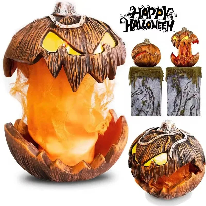 Halloween Pumpkin Animated Decor, Noise Activated Talking and Lifting, Creates - product image 1