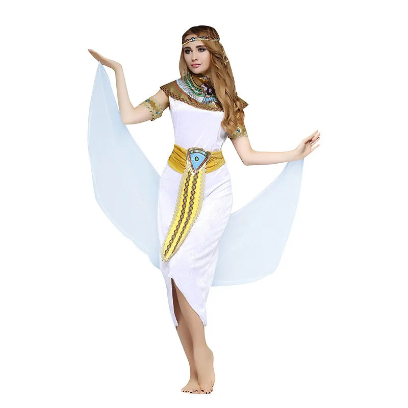 Umorden Adult Kids Egypt Nile Pharaoh Cleopatra Costume for Women Men Boys Girls Family Halloween New Year - product image 3