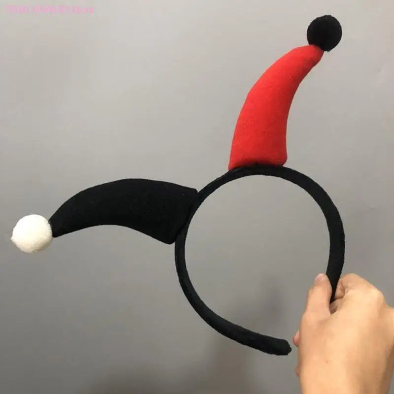 62KE Halloween Clown Color Matching Clown Horn Headband Movie Evil Hair Hoop Gothic - View 5