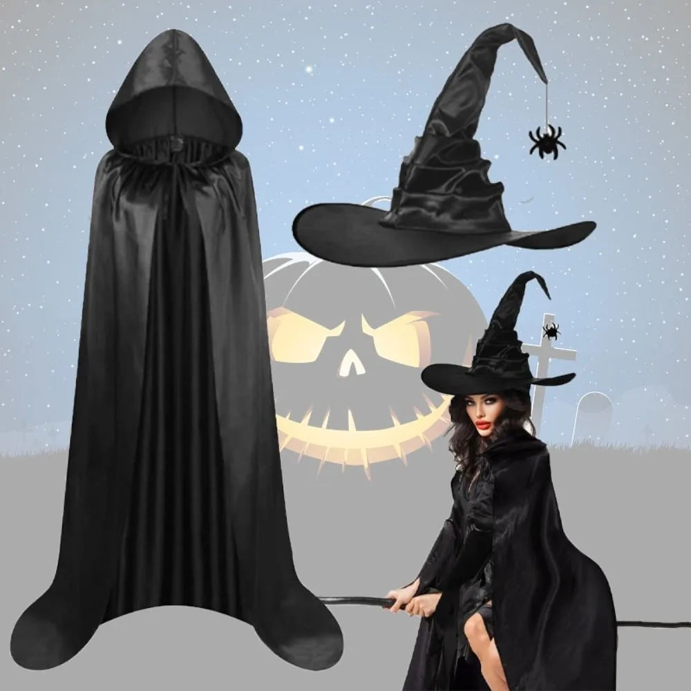 Creative Bat Hat Halloween Cloak Party Props Costume Halloween Cosplay Hooded Cape Funny Grim Reaper Cloak - product image 2