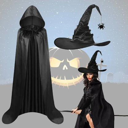 Creative Bat Hat Halloween Cloak Party Props Costume Halloween Cosplay Hooded Cape Funny Grim Reaper Cloak - product image 2