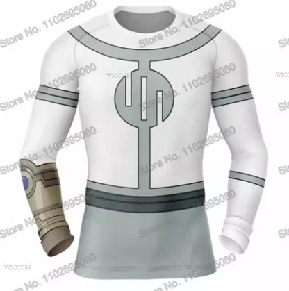 Halloween Plus Size Invincible Viltrumite Superhero Costume Full Costumes and Sets Short - A07 / 140