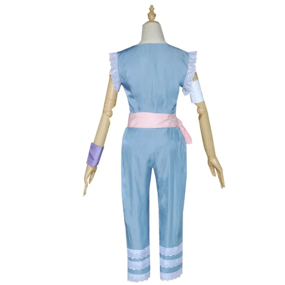 New Toy Anime Story Shepherdess Baby Full Set Top Pants Cloak Cosplay Costume for Women Girls Halloween carnival Party Uniform