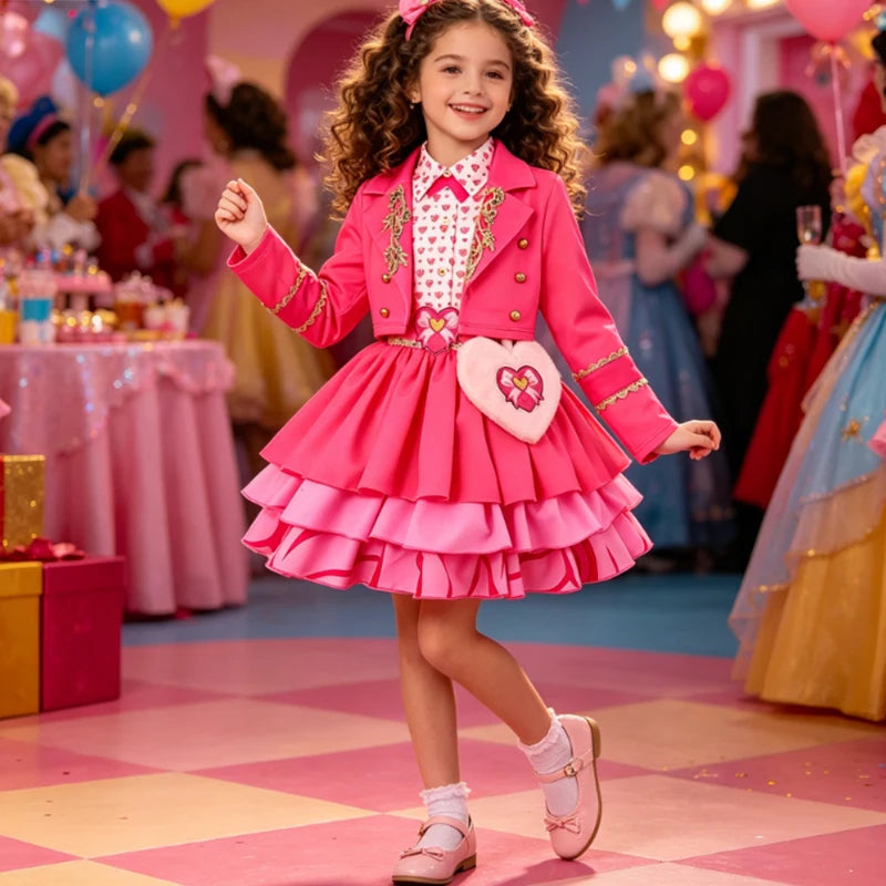 Kids' New Movie Mal For Girls Evie Fantasia Clothes Birthday Costume