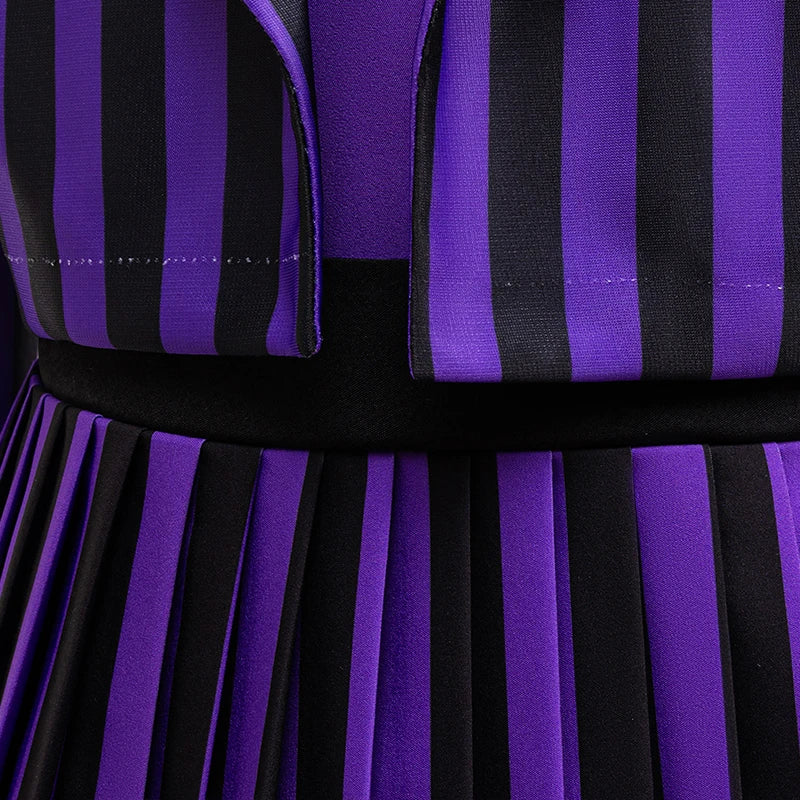 Girls Purple Academy-Inspired Halloween Costume Dress