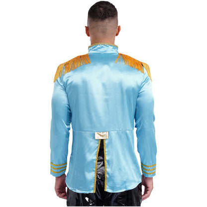 Men's Medieval SGT Sergeant Pepper Tassel Jackets Coat Hippy Costume - alternate view 3