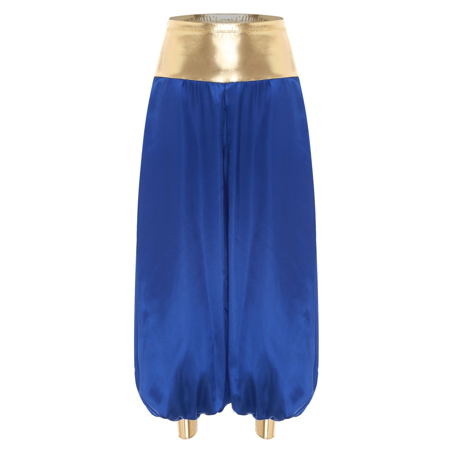 Adult Hippie Arabian Bloomer Pants Harem Metallic ShinyArab Indian Costume - alternate view 8
