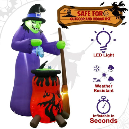 8 Ft Witch Halloween Inflatable - product image 4