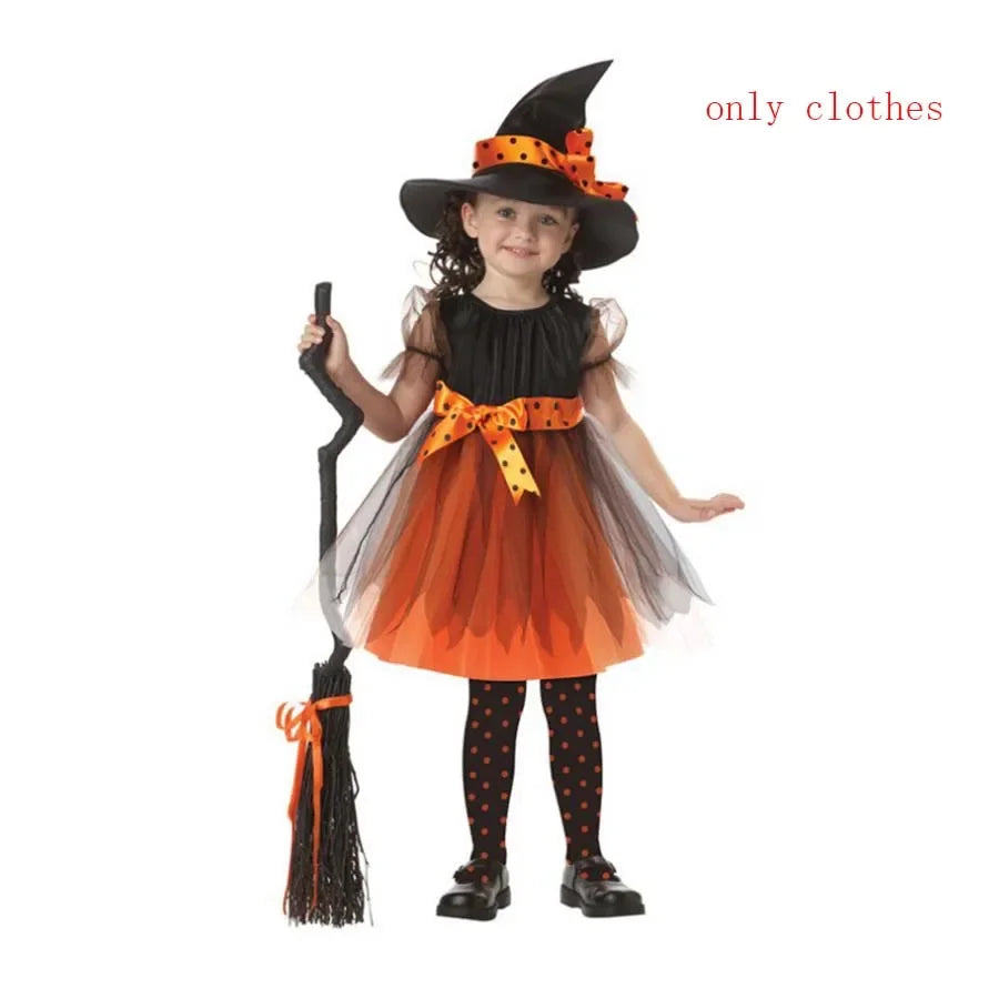 Kids' Vampire Fantasy Tutu Gothic Feather Halloween Costume - GRAY / 47.2 in (120 cm)