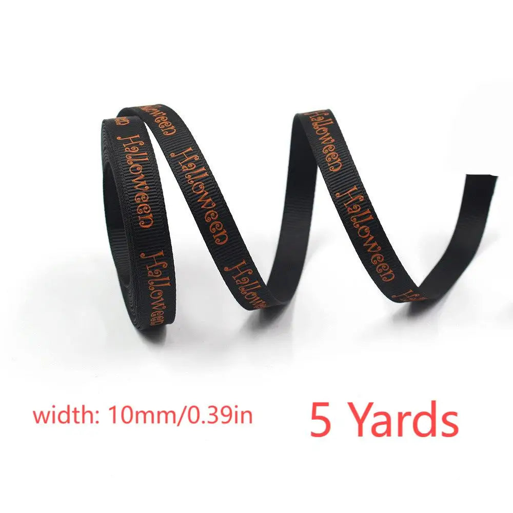 10mm Halloween Ribbon Halloween Party Scene Decoration Bow Headpiece DIY - product image 16