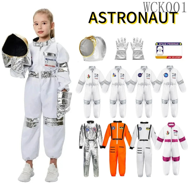 Kids Astronaut Costume - Space Suit with Hood and Gloves