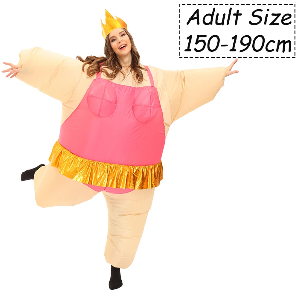 Adult Inflatable Ballet Clowns Costume Fit for Halloween Performance Joker Costume for Men - View 12