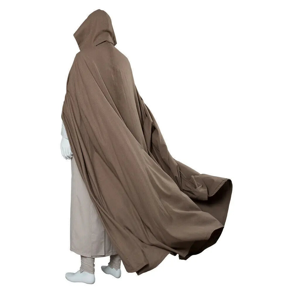 Jedi Knight Star Costume Guerre Anakin Skywalker Luke Costume Robe with Cloak Halloween - C522 / XL