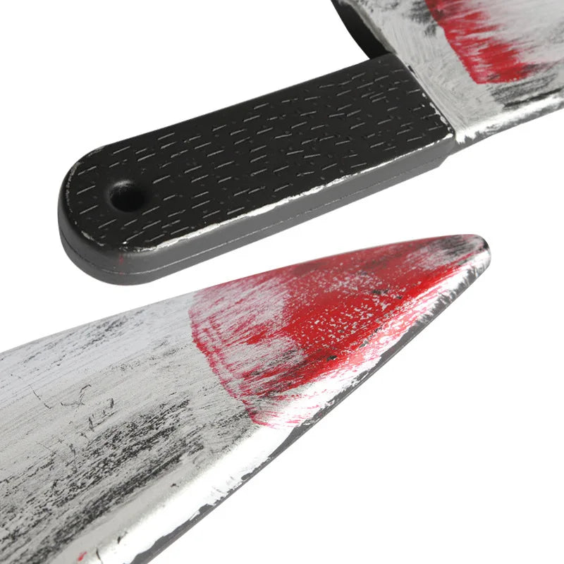 1Pc Simulation Terror Bloody Plastics Prop Knife Halloween Celebration Haunted House Decoration Party Supplies - product image 3