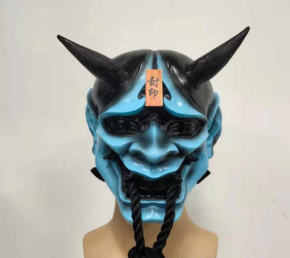 Japanese Scary Sealed Prajna Devil Hannya Noh Kabuki Demon Oni Samurai Monster Halloween Masquerade Mask - product image 4