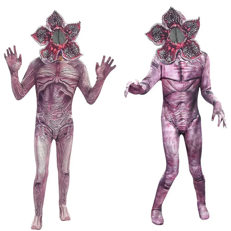 Flower-Mouthed Monster Jumpsuit Costume for Adults & Kids - 852