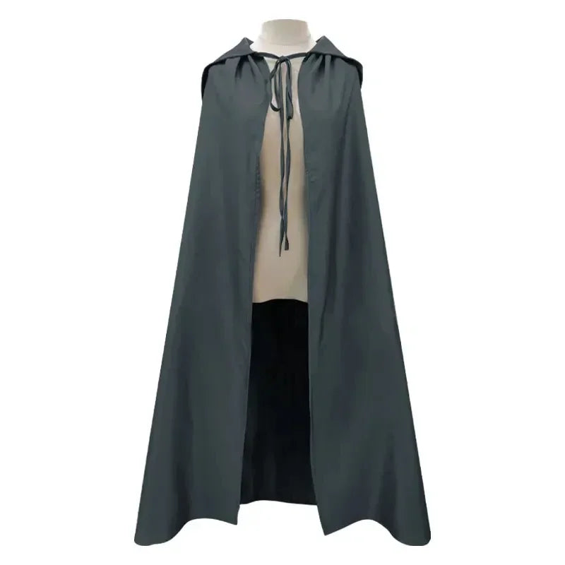 Gandalf Costume Cloak Hat Movie Sorcerer Uniform Accessories Halloween Full Set - Costume A / XXXL