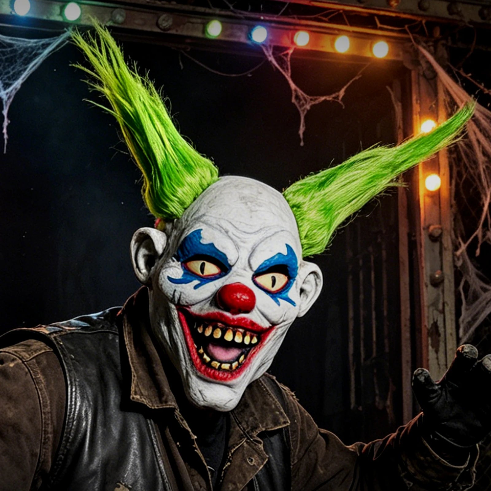 Halloween Costume Mask Clown Latex Headgear Smiling Face Demon Mask Ball Costume - View 2