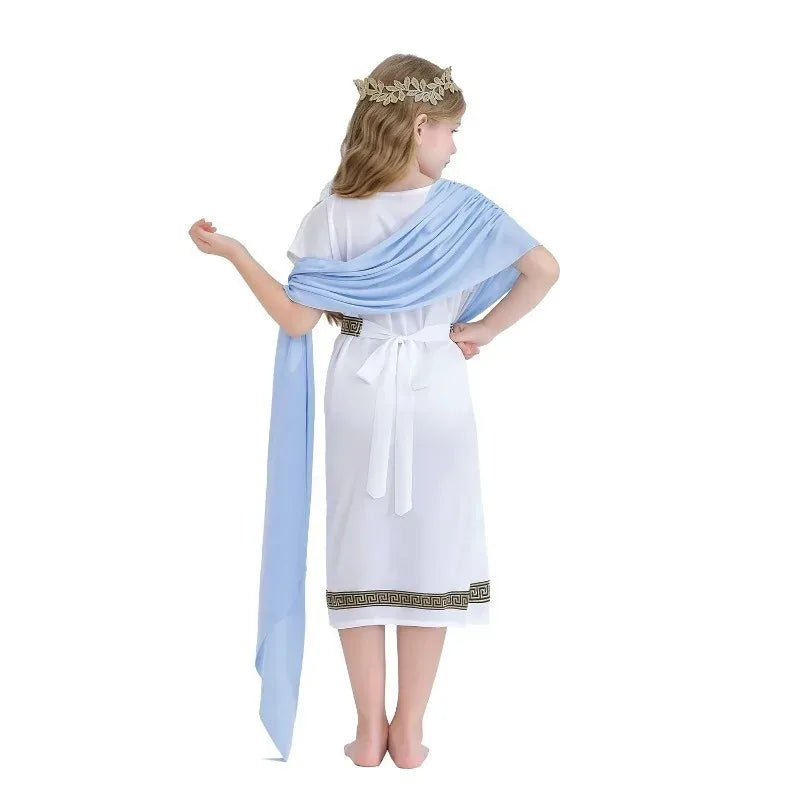 Kids' Greek Mythology Shawl Belt Headwear Suit Costume - alternate view 5