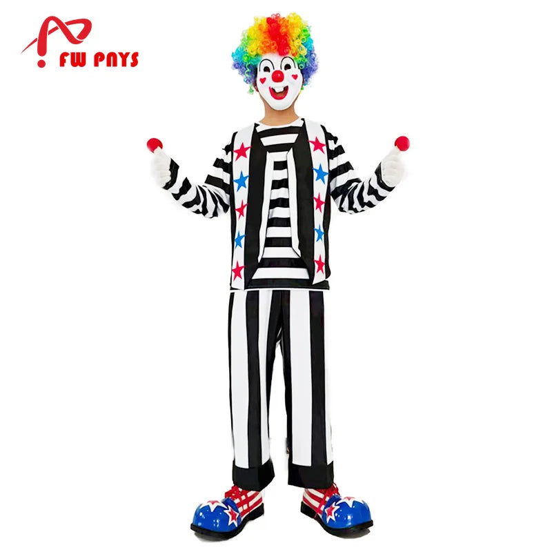 Male Clown Costumes for Adults Joker Costume Suit - 1 / XL