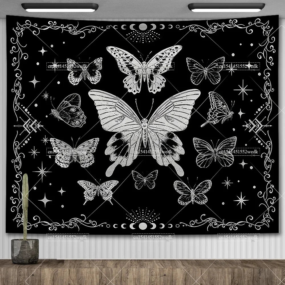 Moon Phase Psychedelic Celestial Tapestry