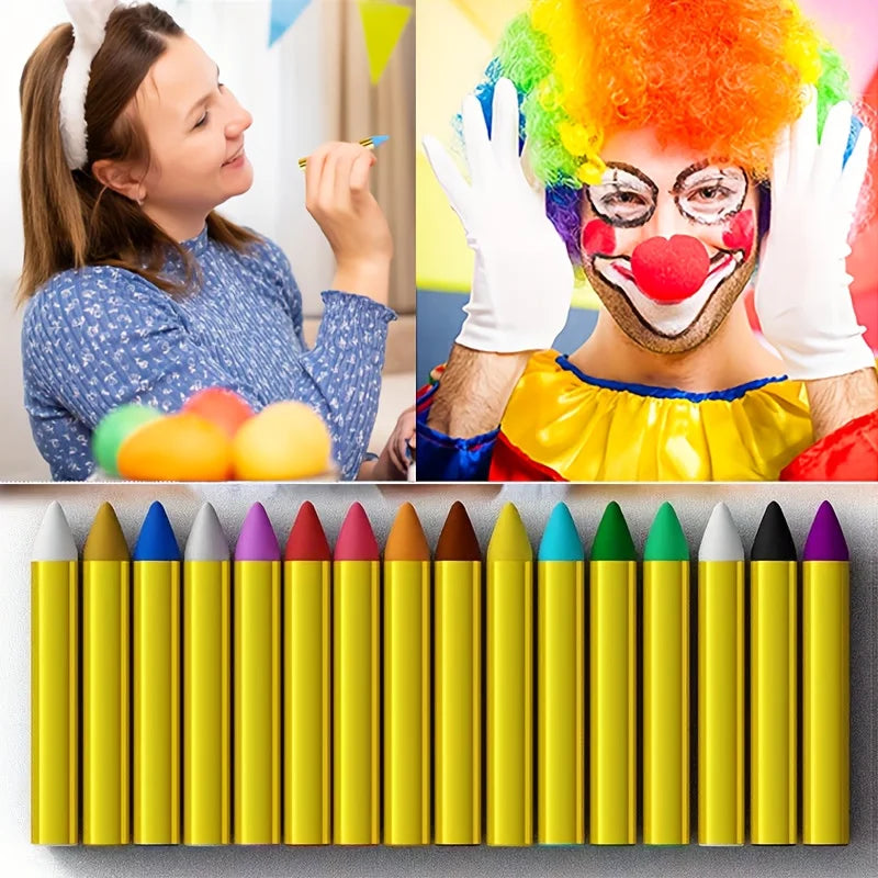 16-Piece Face & Body Paint Crayon Halloween Makeup Kit - product image 2