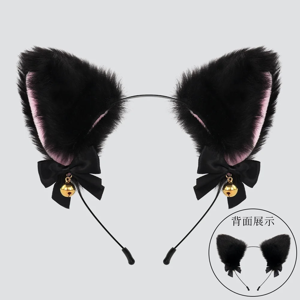 Kids' Cats Set for Girl , Cats Accessories with Headband, Tail, 3-Piece Gloves - alternate view 3