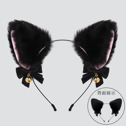 Kids' Cats Set for Girl , Cats Accessories with Headband, Tail, 3-Piece Gloves - alternate view 3