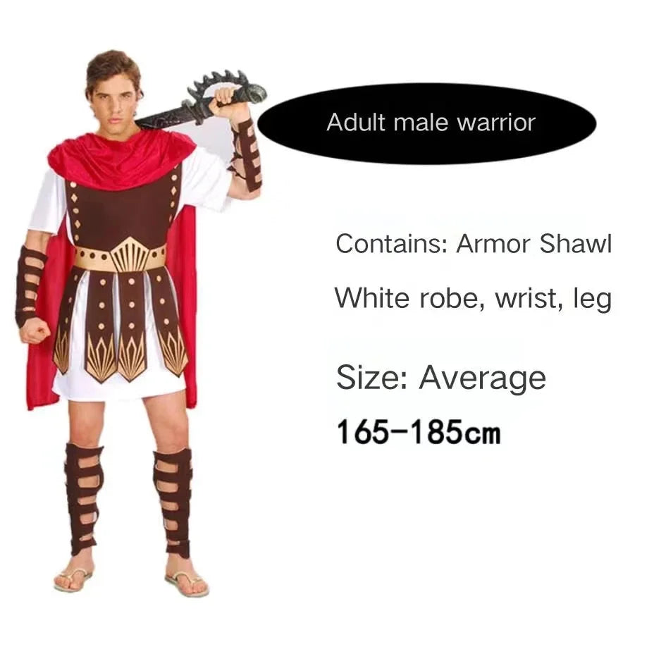 ball costumes for adults men and women Roman warriors Caesar Costu gladiators Spartan warriors Party Carnival - product image 5