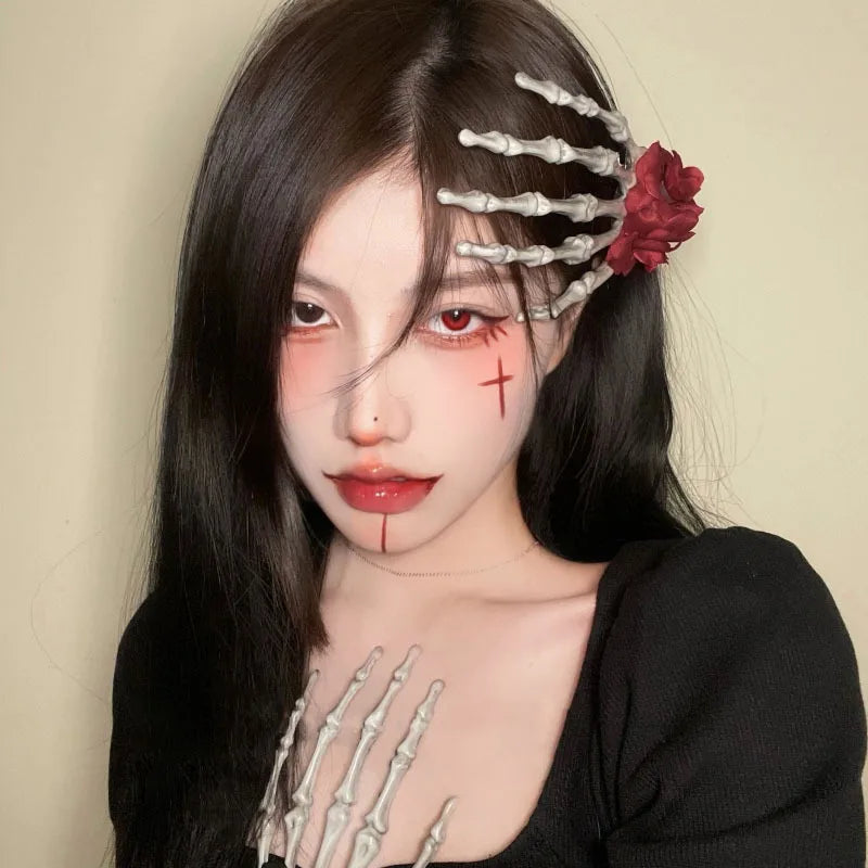 Women's Dark Halloween Headgear Female Beauty Dress Scary Decoration Cute Funny - Discount Halloween City