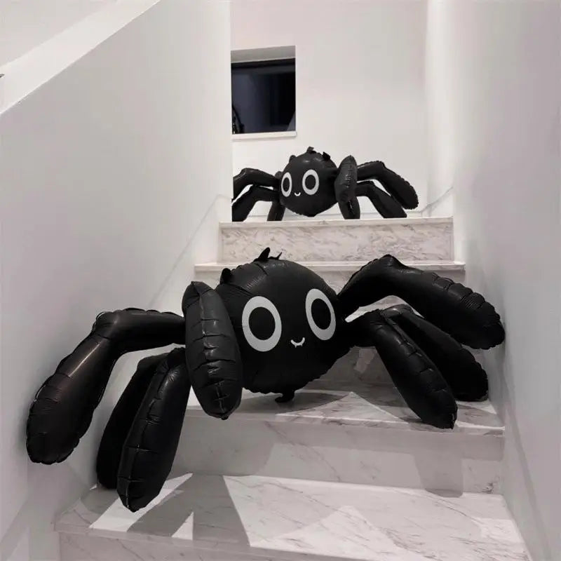Halloween 3D Black Spider Balloon Ghost Party Decorations Trick Toy - Design 2 - product image 5