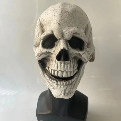 Halloween Latex Mask Skull Mask Horror Decoration Full Head Helmet Movable Jaw Masque Gifts Party Costume - product image 2