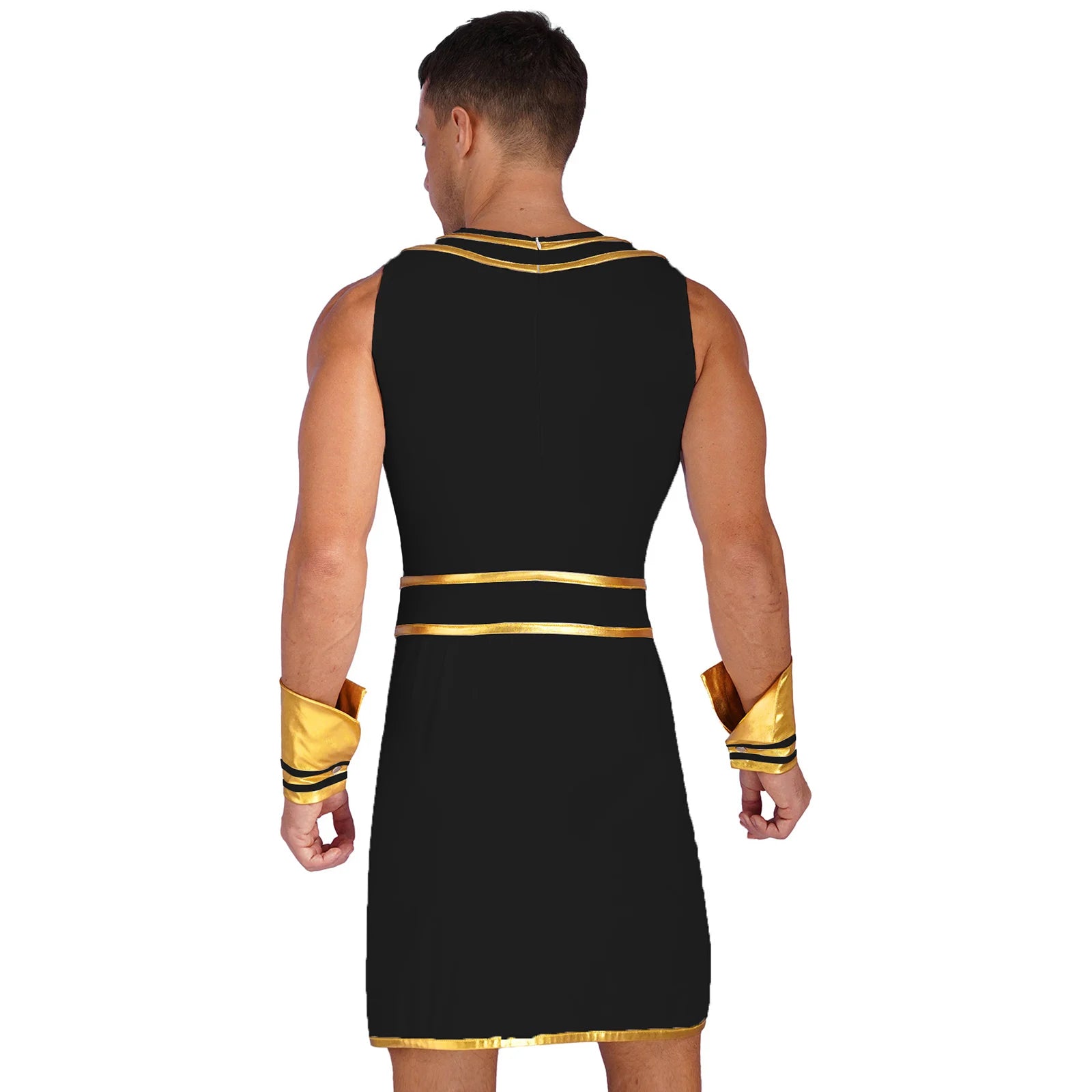 Men's Egyptian Pharaoh Ancient Egypt God Robe Dress Greek Rome Spartan Costume - alternate view 2