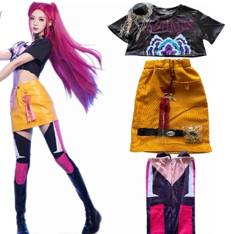 Mira Rumi Cosplay Costume Fashion Sexy Uniform Girl Group Suit Women Halloween Party Clothing - product image 5