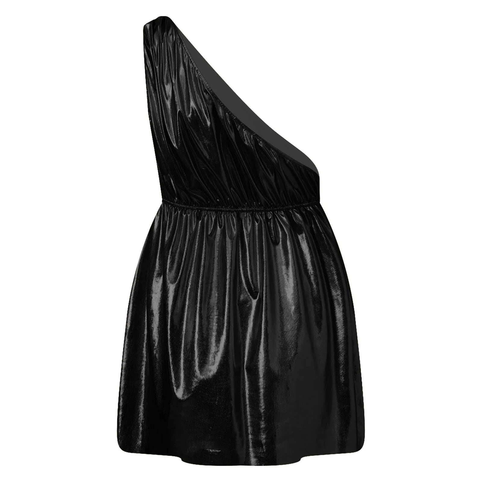 Men's Ancient Greek Roman Halloween Costume Mythology Costume Metallic Shiny Toga One - Gold / XL