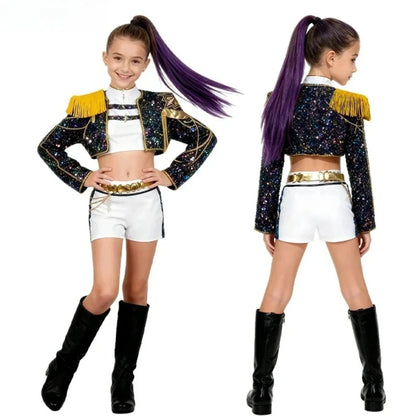 New Warrior K Pop Disguise Rumi Costume Zoey Cosplay Mira Clothes Black 3D Printing Girls Group Women - product image 1