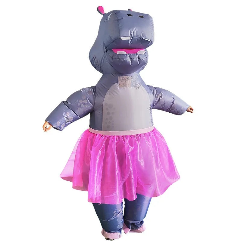 Adult Inflatable Animal Costume Funny Walking Doll Performance Suit for Halloween Party Unique Themed Outfit