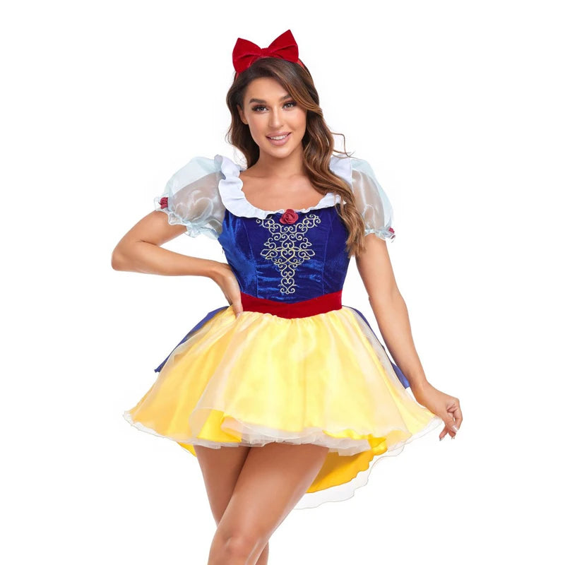 Snow White-Inspired Princess Costume for Women | Fairy-Tale Dress