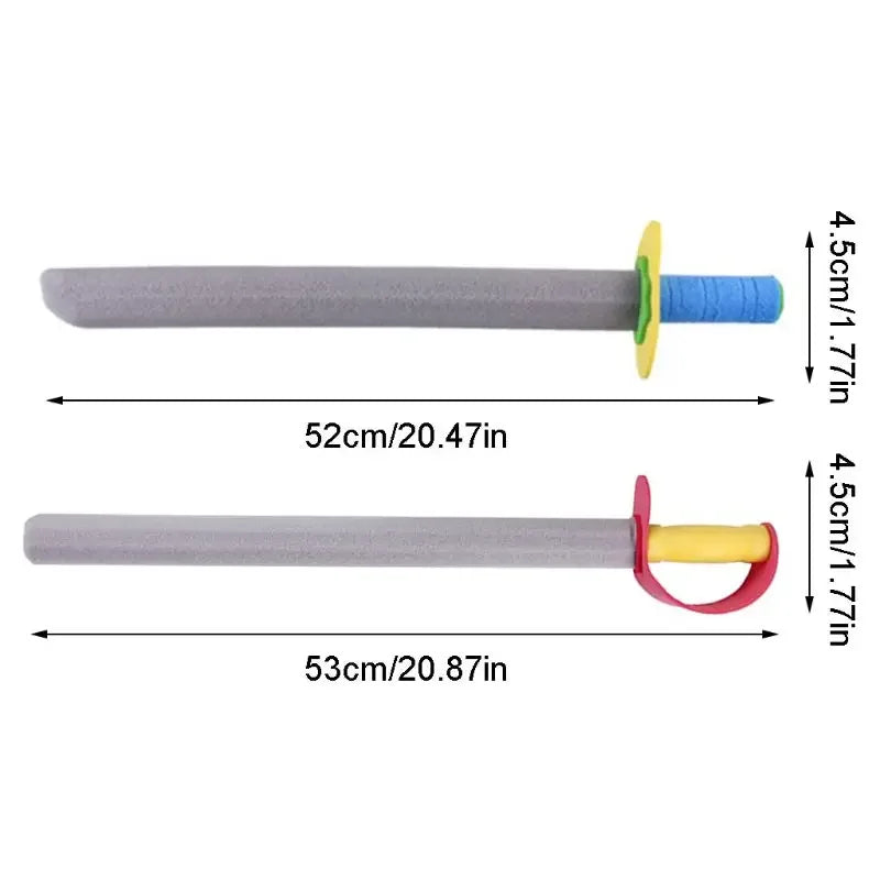 4 Pcs Foam Sword Shield Toy Set Performance Props Foam Swords Kids Birthday Party Activities Event Favors Prop - product image 4