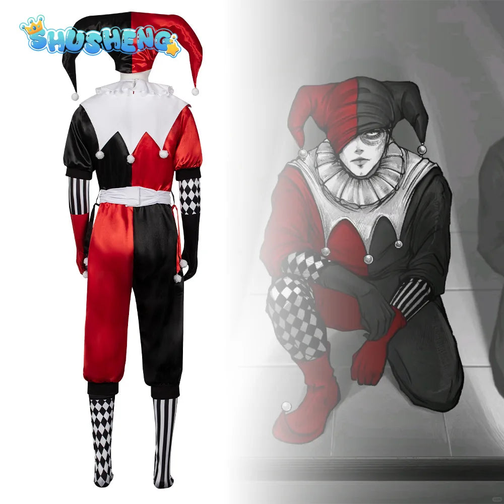 Horror Clown & Queen Costume Full Set Halloween Clown & Jester Costume - product image 3