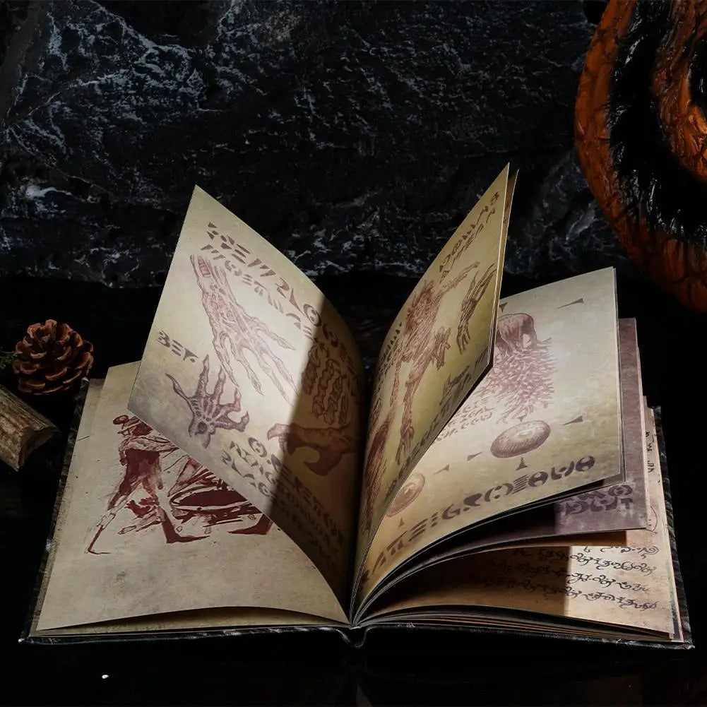 Necronomicon Dark Magic Book Prop Demon Evil Undead Altar Ritual Summon Book Home - View 4