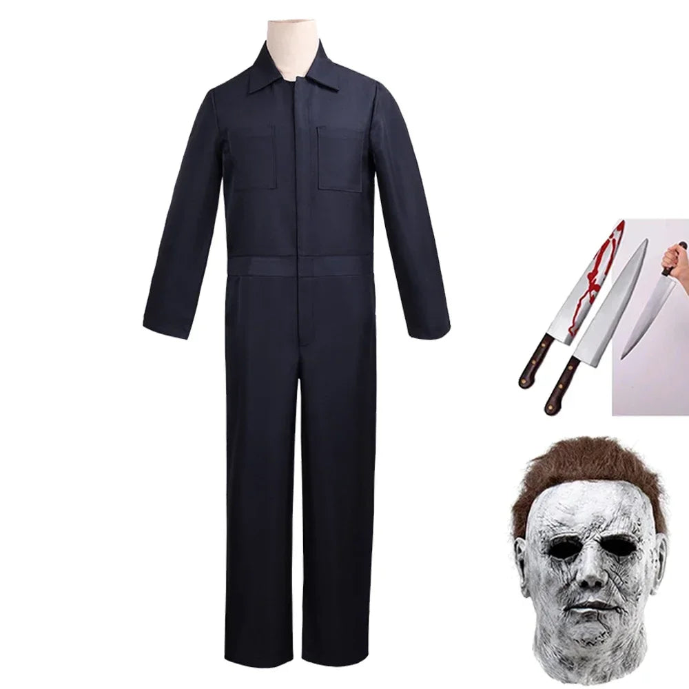 Michael Myers Halloween Costume Doodt Michael Myers Costume Kostuum Bloederige Kleding - Jumpsuit mask A / XXL