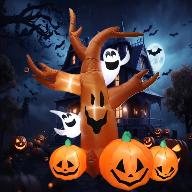 Inflatable Toy Scary Pumpkin Tree Halloween Inflatable Model Luminous Day of - product image 6