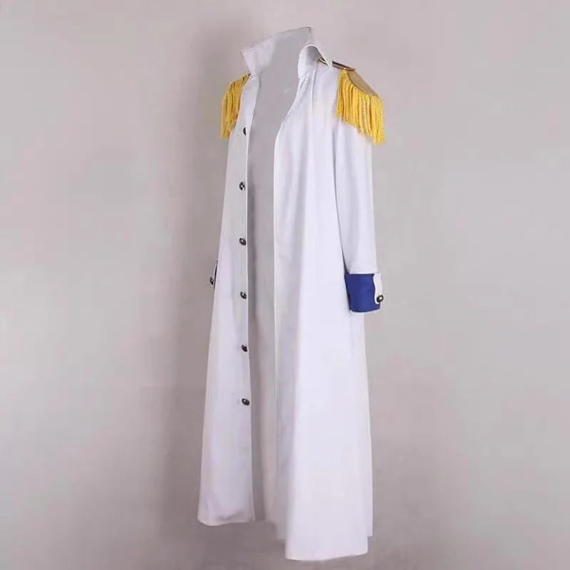Anime Aokiji Kuzan Costume Halloween Full Sets Uniform Women Men - 01sets / XS